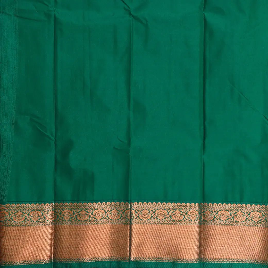 Sandal with Green Art Silk Saree