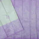 Silver with Lavender Kubera Pattu Saree - Thenianantham