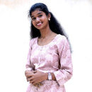 Thendral- Light Pink And White Ladies Branded Co-ord-set Readymade