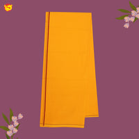 Orange With Red Border Men’s Kaavi Temple Wear Dhotis