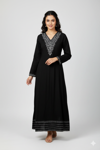 Block Colour With Floral  Design Ladies Branded Umbrella Top Readymade