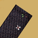 Black with Brown flower design Cotton Printed Lungi