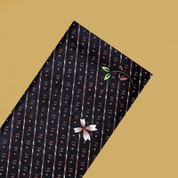 Black with Brown flower design Cotton Printed Lungi