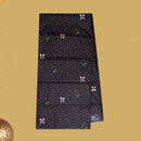 Black with Brown flower design Cotton Printed Lungi