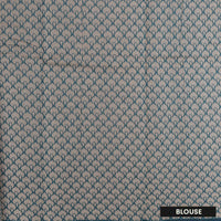 Deep Firozi Blue With Sandal Zari   Silk Cotton Saree