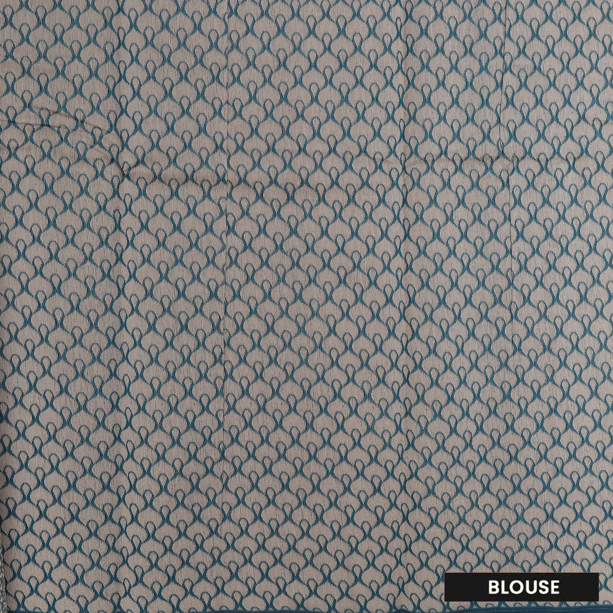 Deep Firozi Blue With Sandal Zari   Silk Cotton Saree