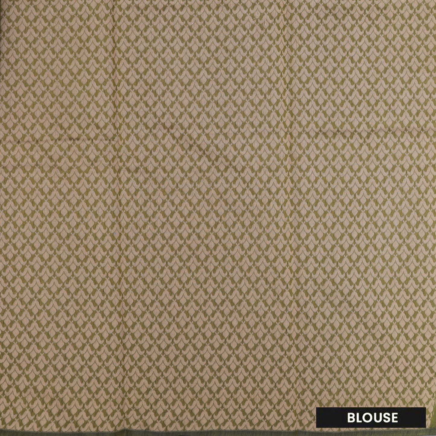 Olive green Blue With Sandal Zari   Silk Cotton Saree