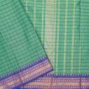 Green With Purple Premium Quality Pure Cotton Saree