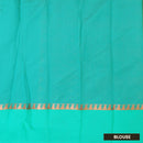 Yellow With  Green  Border Silk Cotton Saree