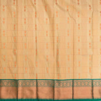 Sandal with Green Art Silk Saree