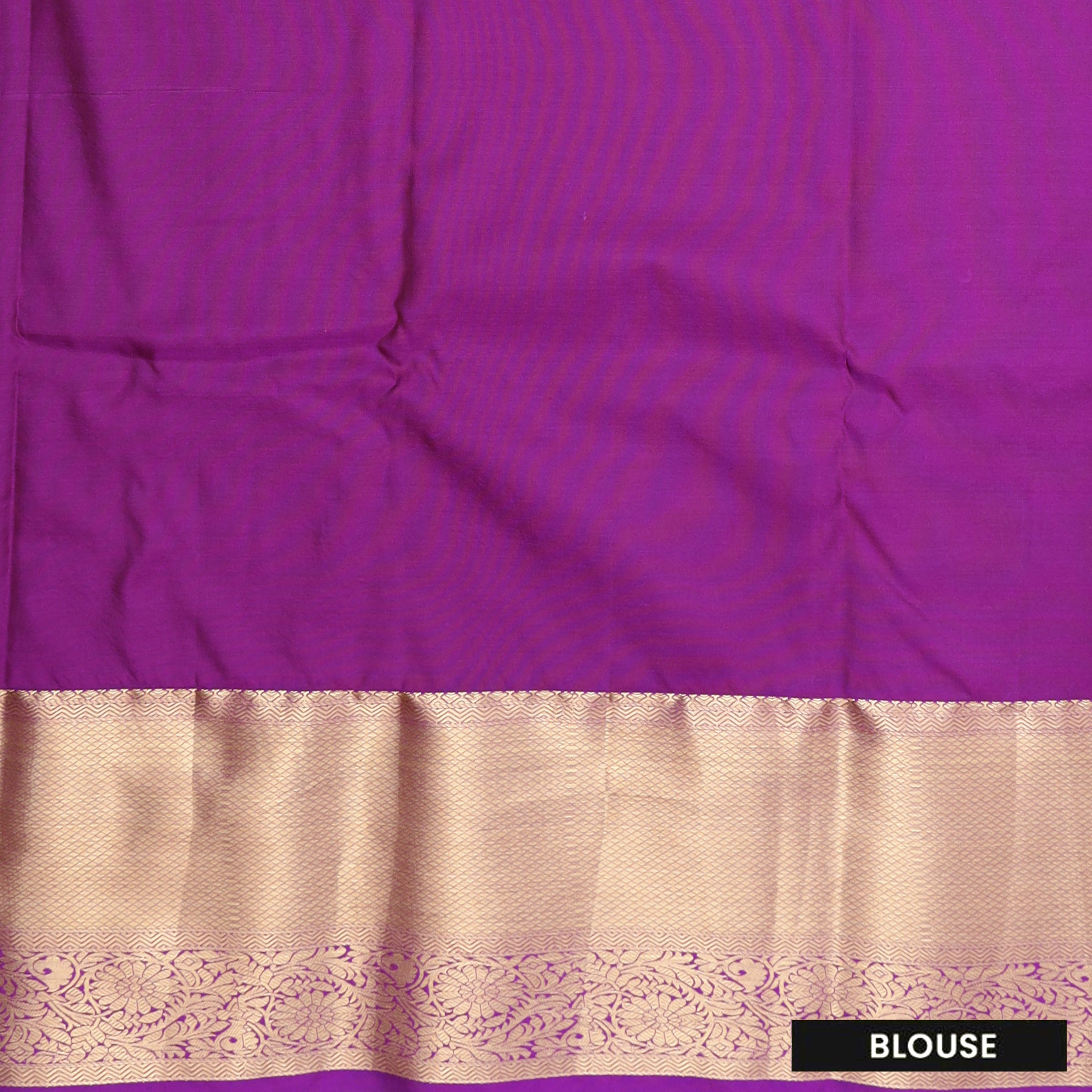 Rust Orange with  Purple Border Floral Motifs Soft Silk Saree