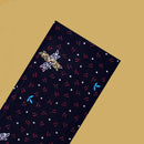 Navy Blue with Red flower design Cotton Printed Lungi