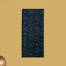 Navy Blue with Sea Green flower design Cotton Printed Lungi