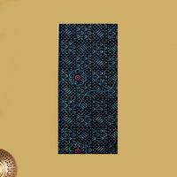 Navy Blue with Sea Green flower design Cotton Printed Lungi