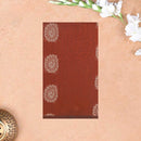 Burnt Orange With Sandal Zari Silk Cotton Saree