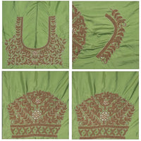 Light Green Bridal Aariwork Blouse - Thenianantham