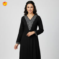 Block Colour With Floral  Design Ladies Branded Umbrella Top Readymade