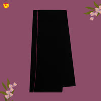 Black With Pink Border Men’s Temple Wear Dhotis
