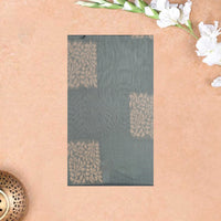 Ash Grey With Sandal Zari   Silk Cotton Saree