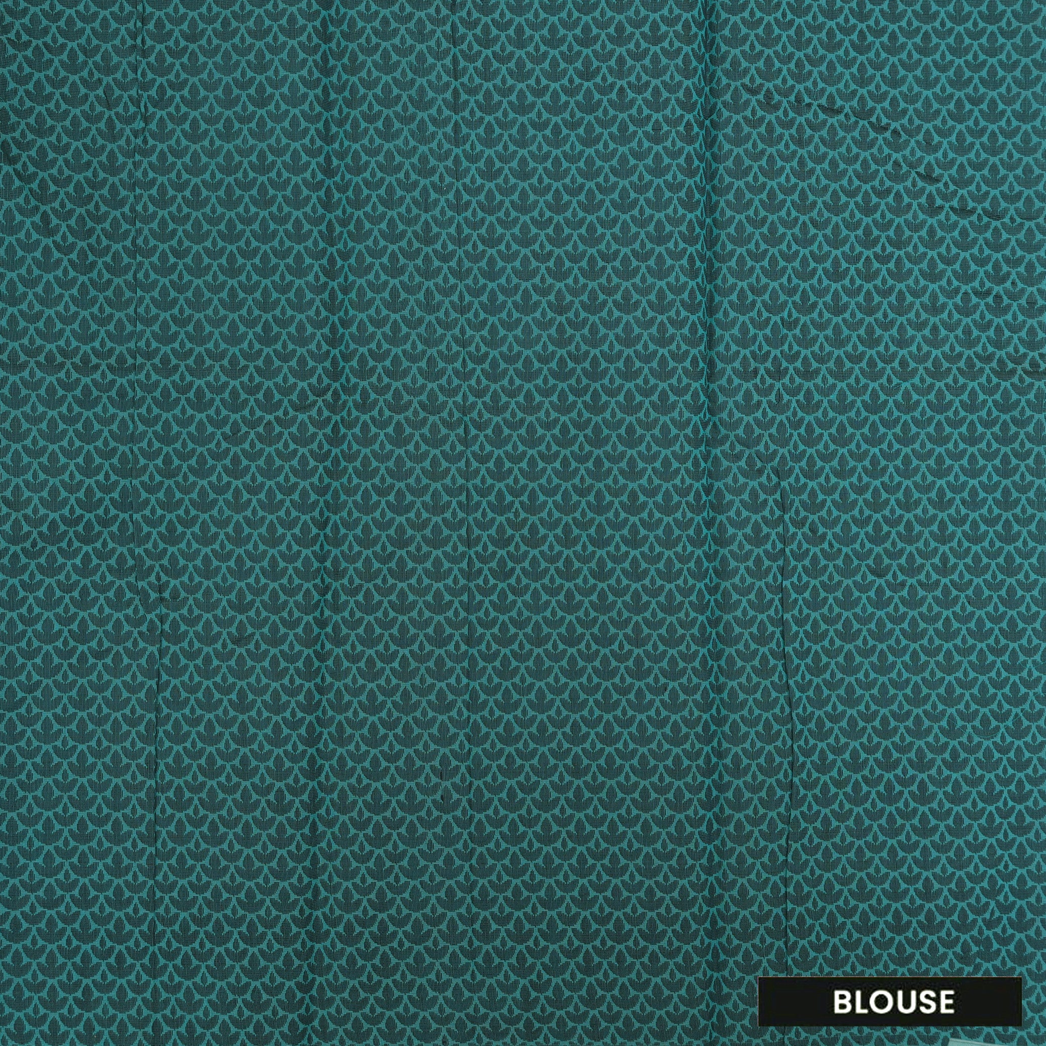 Sea Green With Black Zari  Silk Cotton Saree