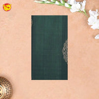 Green With Purple Pure Silk Cotton Saree - Thenianantham