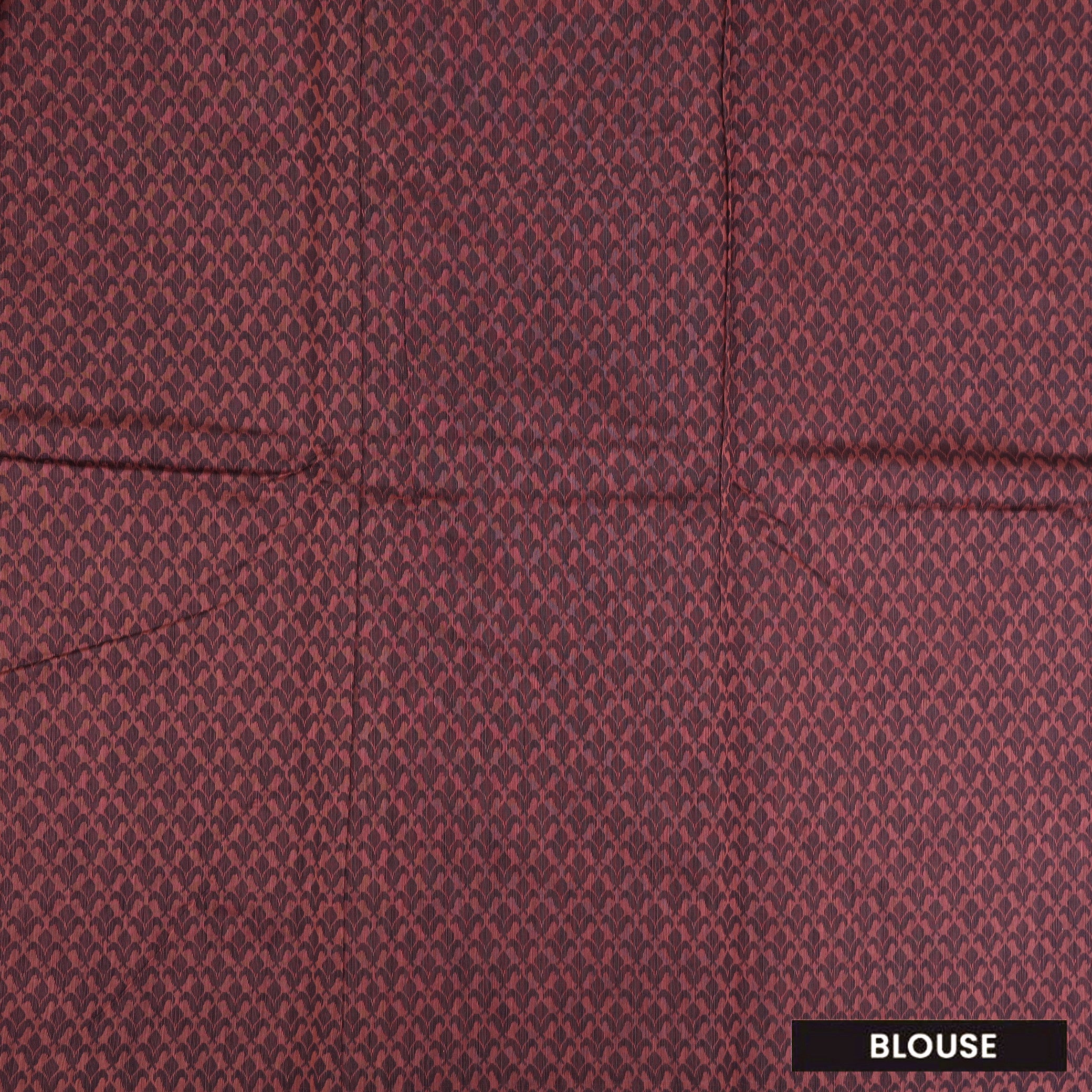 Rust Orange With Black Zari Silk Cotton Saree