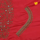 Red Bridal Aariwork Blouse - Thenianantham