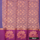 Pale Green With  Purple  Border Silk Cotton Saree