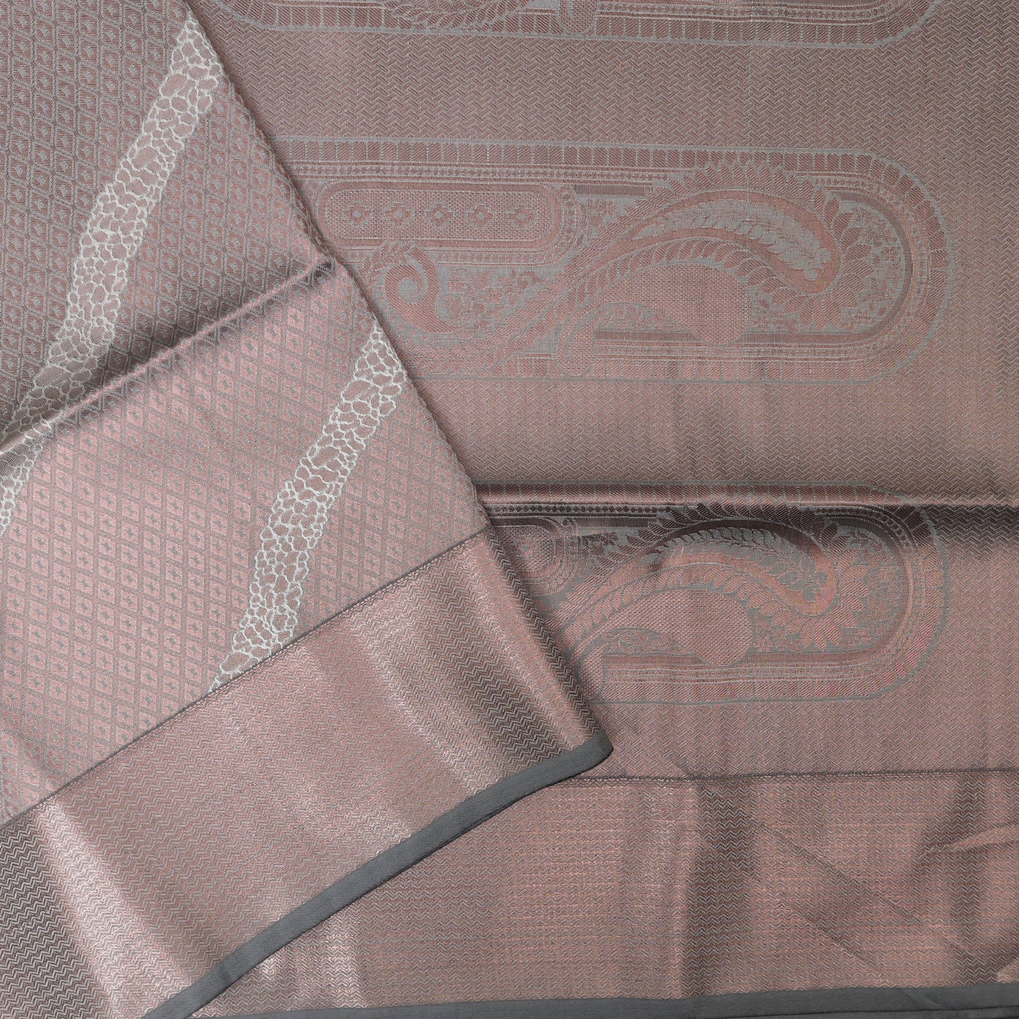 Grey Colour Soft Silk Saree