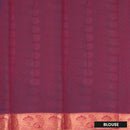 Blue With  Maroon  Silk Cotton Saree