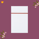 White with Red Fancy Border Single Layer Cotton Men’s Dhoti