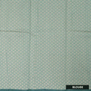 Medium Aqua With Sandal Zari  Silk Cotton Saree