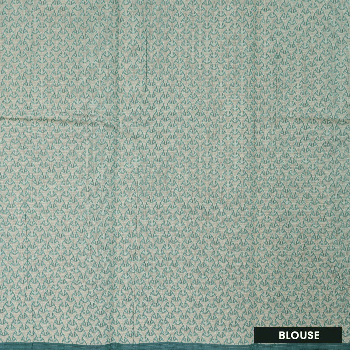 Medium Aqua With Sandal Zari  Silk Cotton Saree