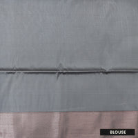 Grey Colour Soft Silk Saree