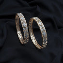 American diamond bangle pair gold finish - Thenianantham