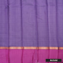 Pale Green With  Purple  Border Silk Cotton Saree