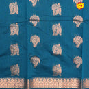 Blue With Light Maroon Kalyani Cotton Saree