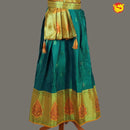 Yellow with Green Girls & Women Branded Readymade Pattu Gown - Thenianantham