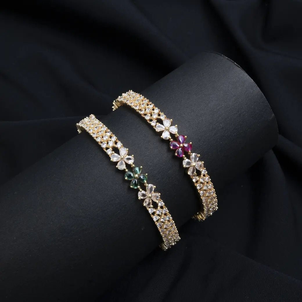 Pair of American diamond bangles