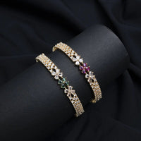 Pair of American diamond bangles - Thenianantham