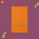 Orange With Blue Border Men’s Kaavi Temple Wear Dhotis