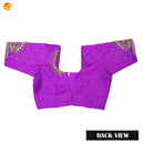 Violet With Aari  Embroidery work Women Readymade Blouse