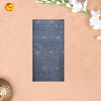 Gray with Red Arani Silk Cotton Saree - Thenianantham