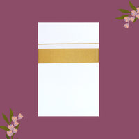 White with Golden  Border Single Layer Cotton Men’s Dhoti