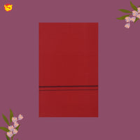 Red  With Brown Border Men’s Temple Wear Dhotis