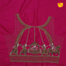 Pink Bridal Aariwork Blouse - Thenianantham