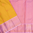 Yellow with Lavender Art Silk Saree