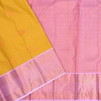 Yellow with Lavender Art Silk Saree - Thenianantham