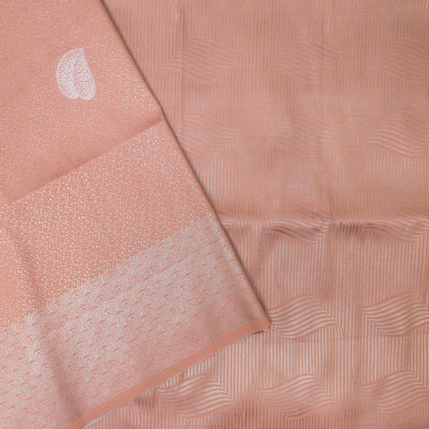 Peach Colour Soft Silk Saree