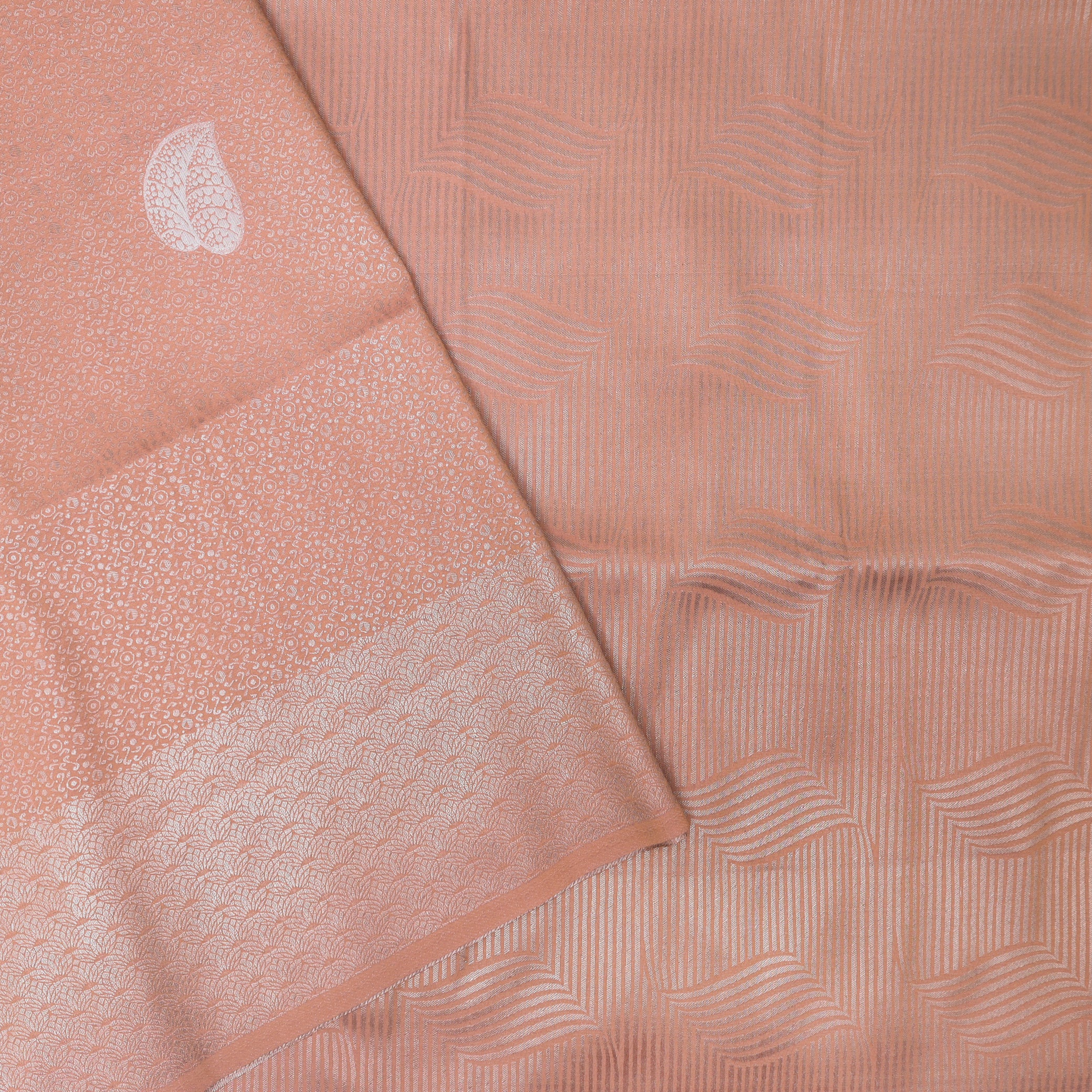 Peach Colour Soft Silk Saree